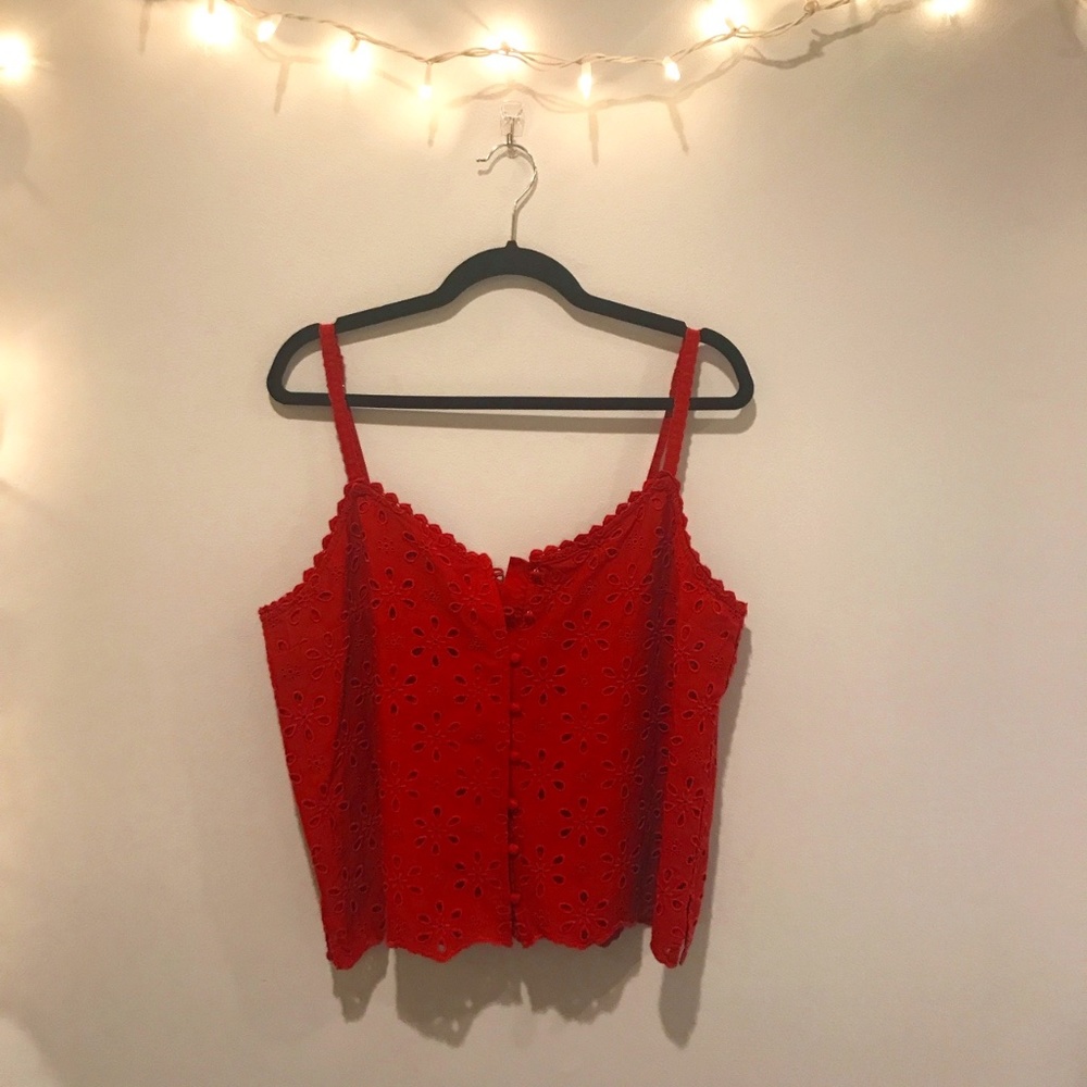 Red Lace Tank